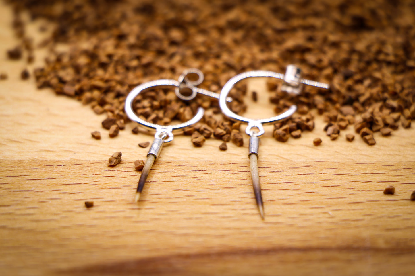 Hedgehog Spine Earrings (3/4 Hoop)