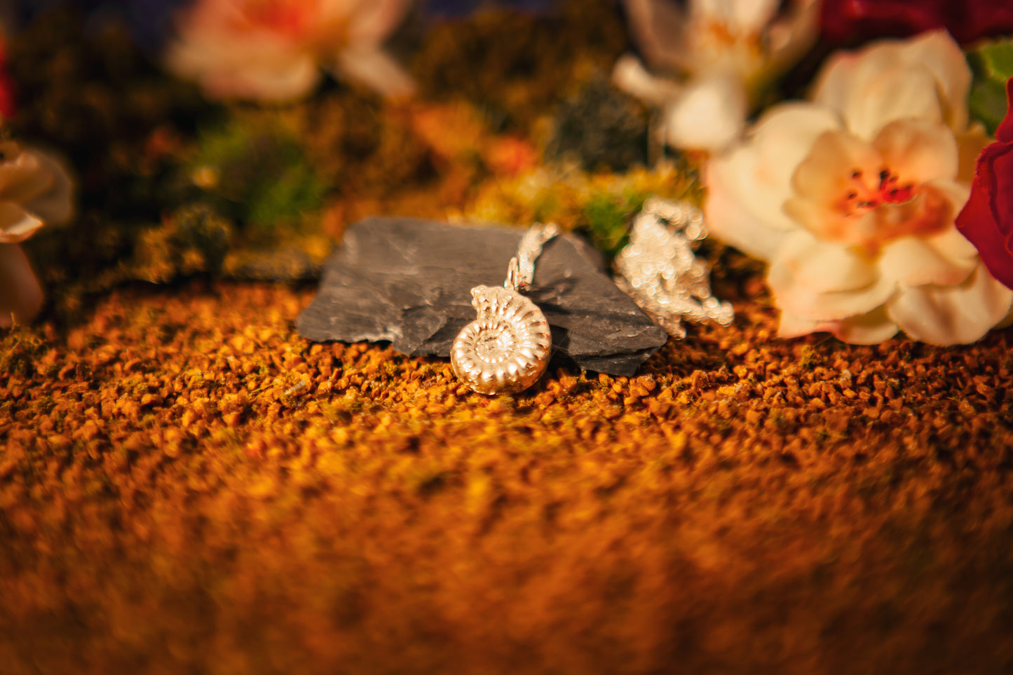 Ammonite Fossil Necklace