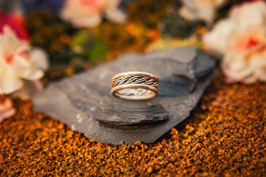 4 Strand Celtic/Nordic Weave Ring