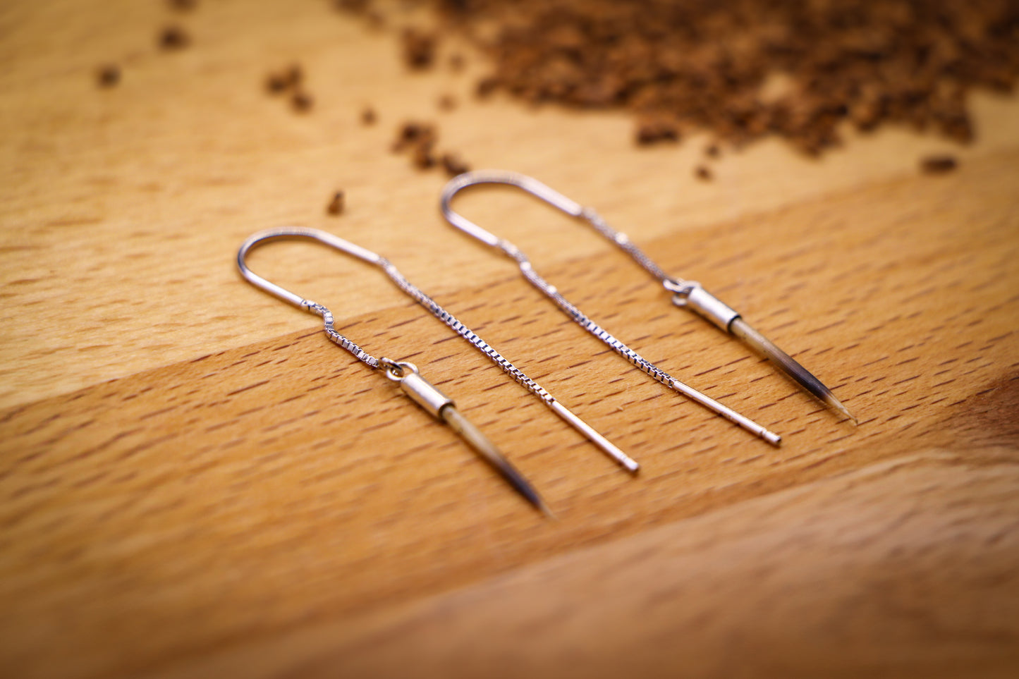 Hedgehog Spine Earrings (Dangling)