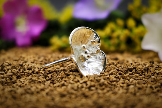 Poppy Flower Ring