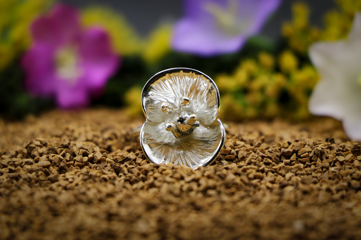 Poppy Flower Ring